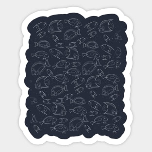 Fishes of the sea Sticker